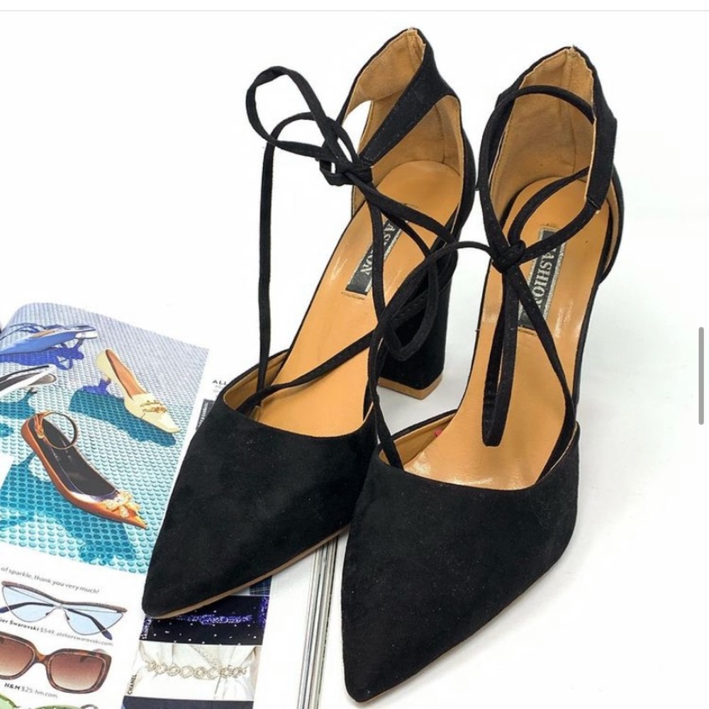 Black Suede Heels